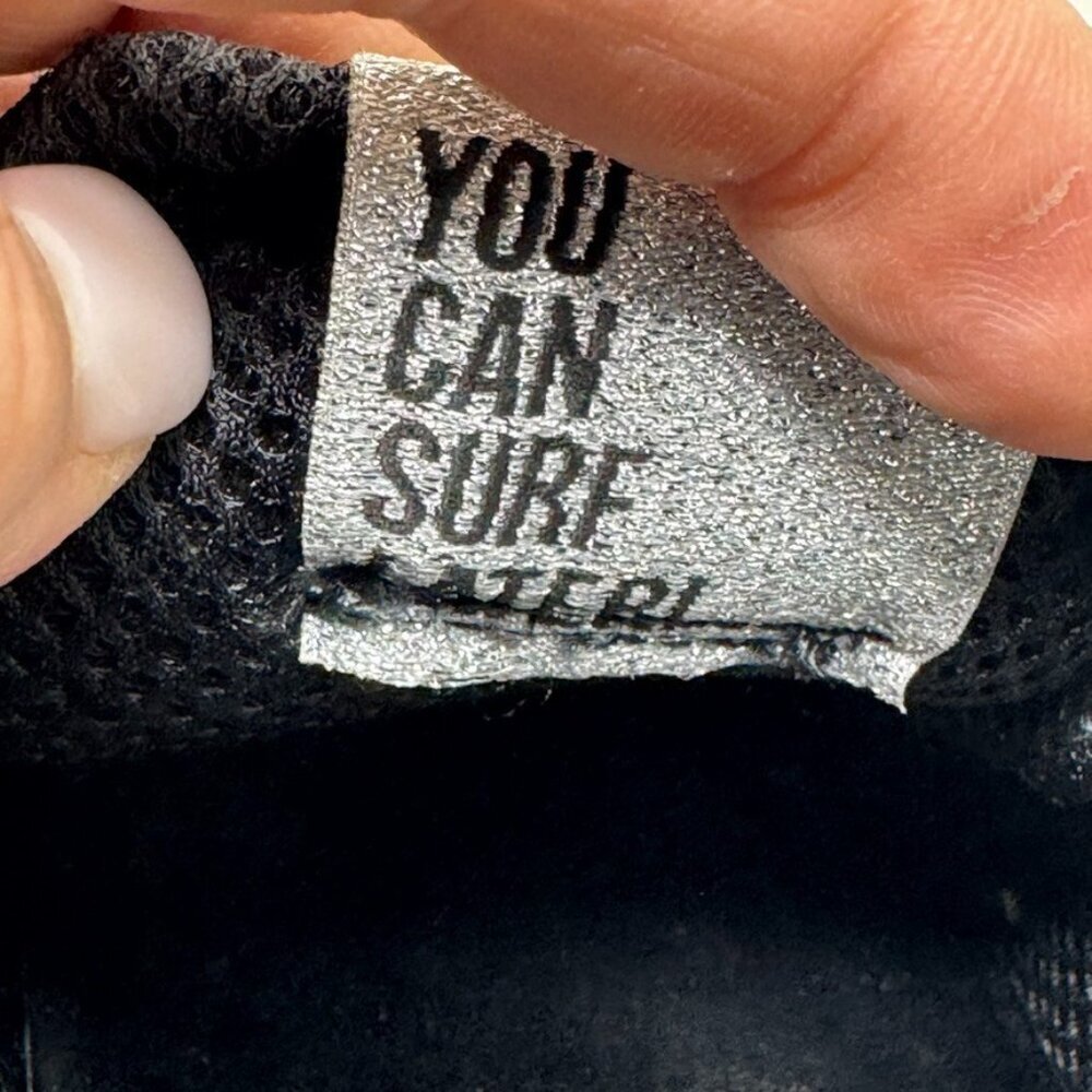 P448 Women’s Size 37 Black Silver Glitter Mesh Chunky Sneakers - Picture 13 of 14